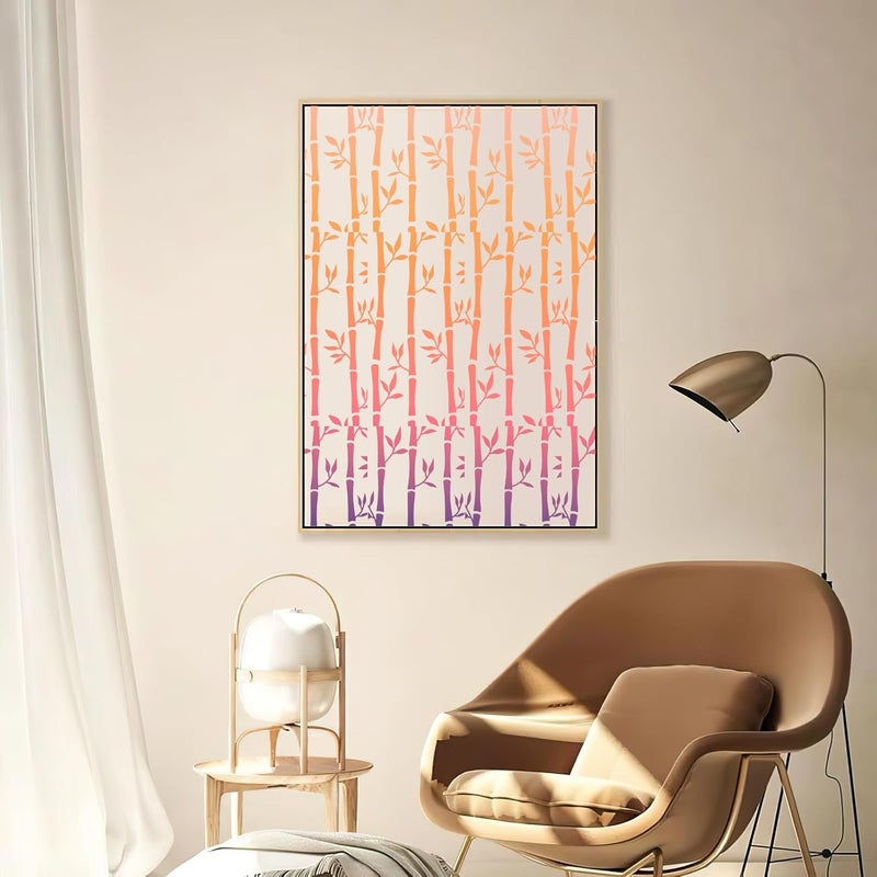 AFRITEE 15 Pack Border Stencil for Painting on Wood, 4x8 Inches Small Branch Floral Reusable Painting Templates for Wood Burning, Mandala Drawing Stencil Craft for Furniture Wall Interior Decoration - Image 3